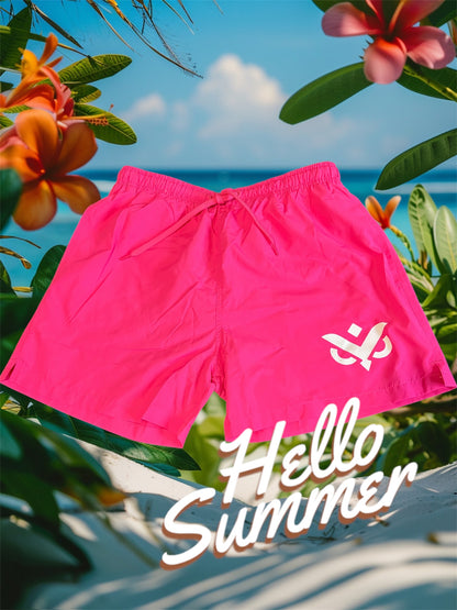 Супер мъжки бански - цвят неоново розов