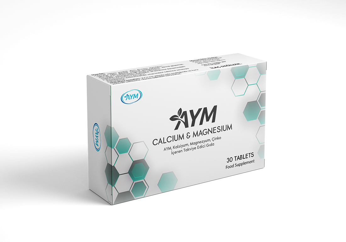 🦴 Calcium & Magnesium - 30 Капсули