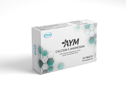 🦴 Calcium & Magnesium - 30 Капсули