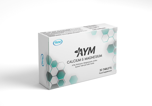 🦴 Calcium & Magnesium - 30 Капсули