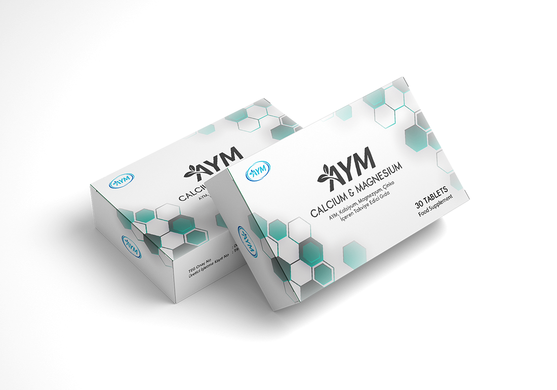 🦴 Calcium & Magnesium - 30 Капсули
