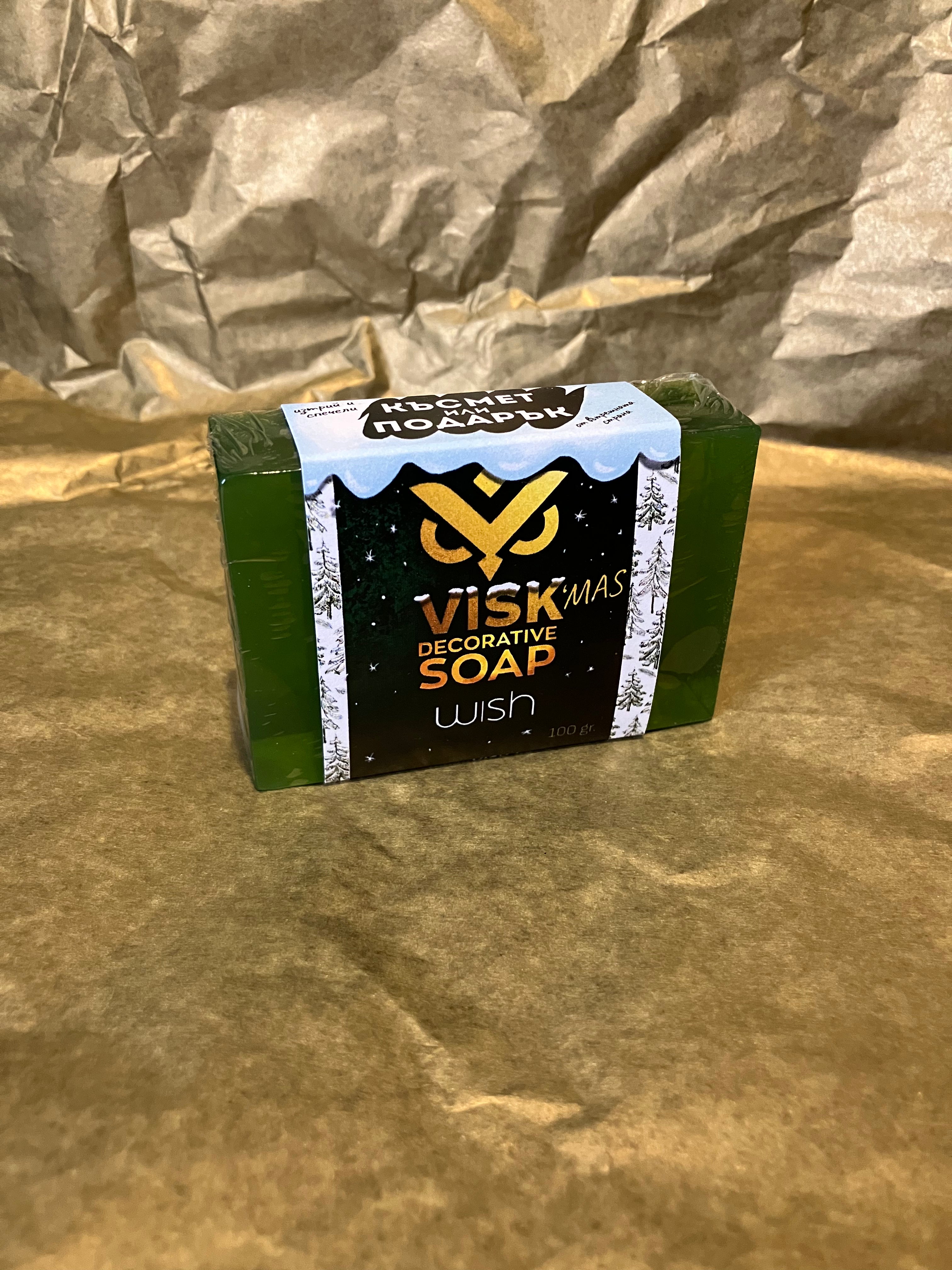 🎄 ViSK’mas WISH – Коледен глицеринов сапун със скреч късмет или подарък